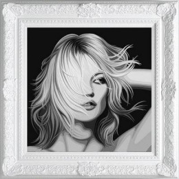 Kate - The Diamond Dust Collection - White Framed