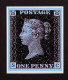 Penny Black - Blue - Mounted