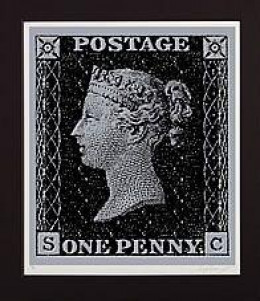 Penny Black - Silver - Mounted