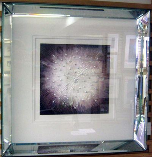 Starburst Purple - Original - Mirrored Framed