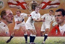 England - Rugby World Cup Winners 2003 - Mounted