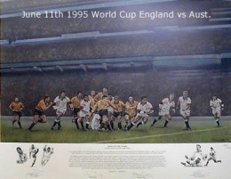 Fight To The Finish - England vs Australia 1995 - Print