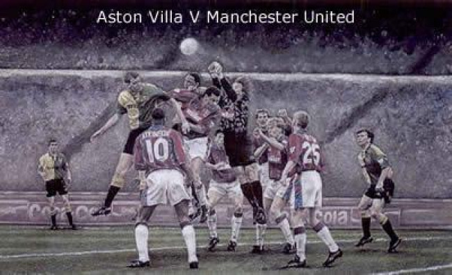 Victorious Villa - Aston Villa vs Manchester United - Print