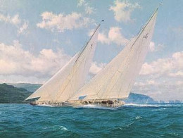 Britannia & Yankee, Round The Island Race, 1935 - Mounted