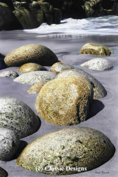 Striding Stones - Porth Nanven, Cornwall - Print