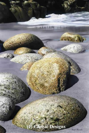 Striding Stones - Porth Nanven, Cornwall