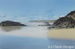 Evening Shadows - Bedruthan Steps, Cornwall - Print