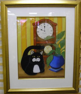 Mews At Ten - Trevor - Original - Gold Framed