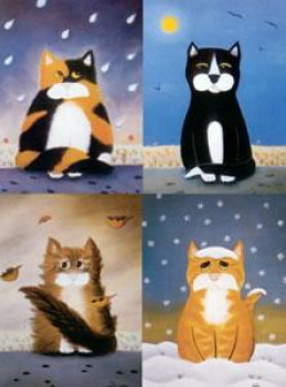 The Weather Four Cats - Set Of 4 - Print