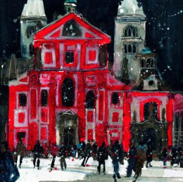 Golden City IV - On Paper - Mounted