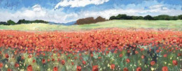 Poppy Profusion - Unstretched Canvas