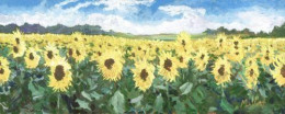 Sunflower Sanctuary - Unstretched Canvas