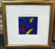 Blue Abstract I - Original - Gold Framed