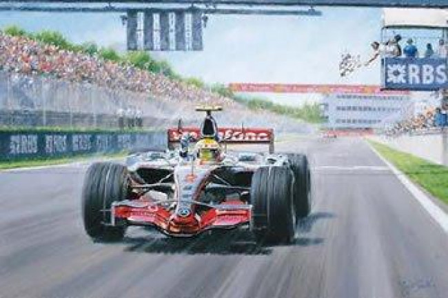 Three Two Won (Lewis Hamilton, Canadian GP 2007) - Mounted