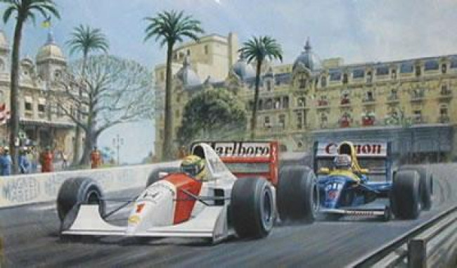 Dicing At Casino - Senna & Mansell