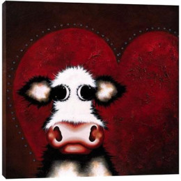 Crazy For Moo - Box Canvas