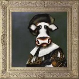 The Laughing Cowvalier - Framed