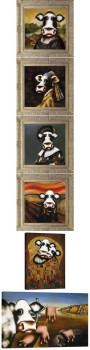 The Great Moosters - Set Of 6 - Framed