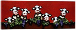 Herd On The Grape Vine - Box Canvas