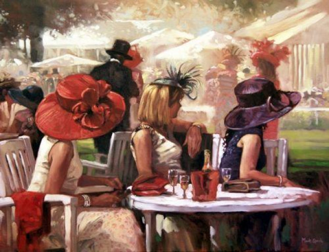 Ladies At Lunch - Framed Ladies At Lunch - Framed