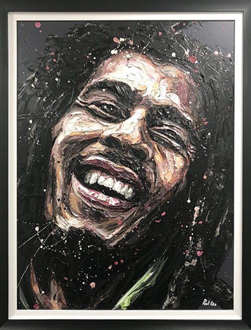 Bob Marley - Original - Black Framed by Paul Oz